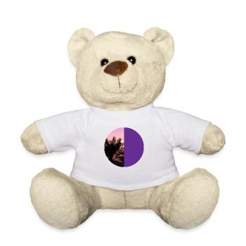 T-Shirt Urlaub Strand Palmen Ferien Sommer Sonne - Teddy - Weiß - Vorne