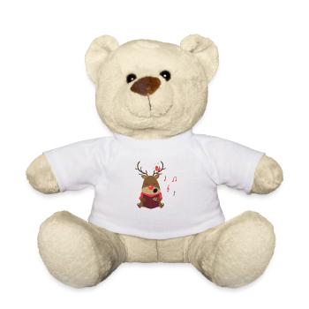 Rudolph Weihnachtslieder - Teddy - Weiß - Vorne