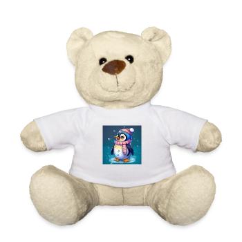 Süßer Weihnachtspinguin - Teddy - Weiß - Vorne