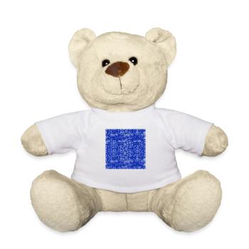 Chinese pattern - Teddy Bear - white - Front