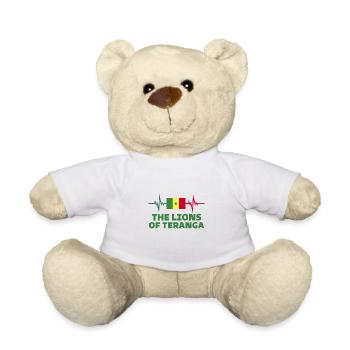 the lion of teranga - Teddy Bear - white - Front