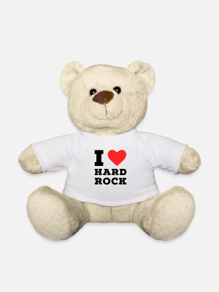 I love hard rock - Teddy Bear - white