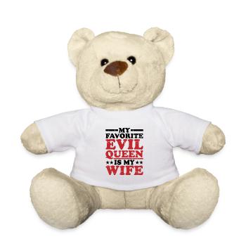 My Favorite Evil Queen Is My Wife 8 - Teddy Bear - white - Front