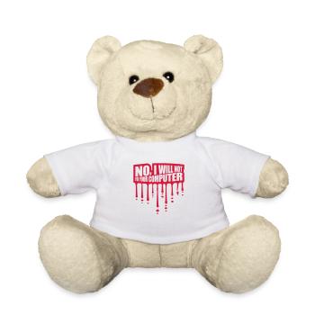 not fix your computer - Teddy Bear - white - Front