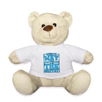 Which Way To The Buffet 11 - Teddy Bear - white - Front