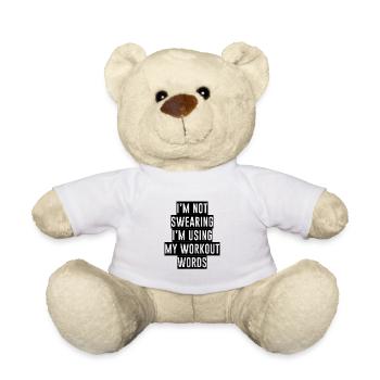Je ne jure pas que j’utilise mes mots d’entraînement 4 - Nounours - blanc - Devant