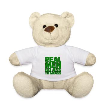 Real Men Go Ass To Grass - Teddy - Weiß - Vorne