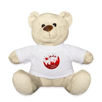 Frohe Weihnachten Weihnachten Weihnachten Urlaub Winter Santa Nordic - Teddy - Weiß - Vorne
