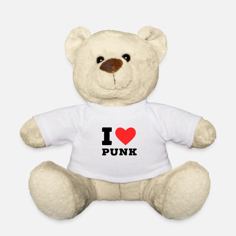 Ich liebe Punk - Teddy - Weiß