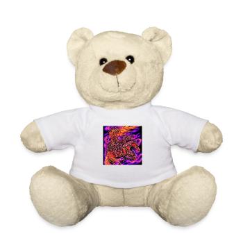 Abstrakte Darstellung eines Pferdes - Teddy - Weiß - Vorne