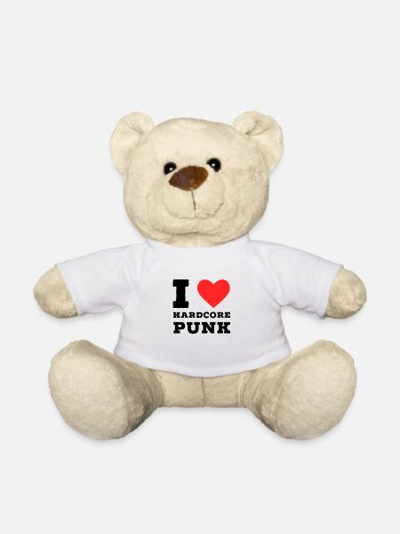 Ich liebe Hardcore Punk - Teddy - Weiß