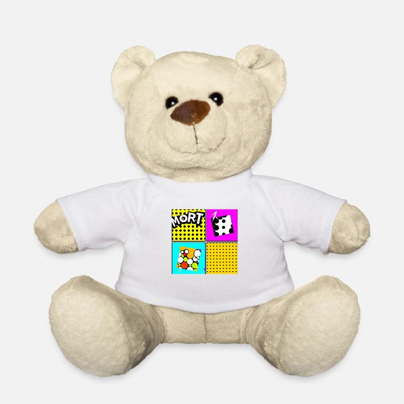 Pop art - Teddy - Weiß