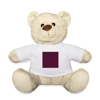 Chinese pattern - Teddy Bear - white - Front