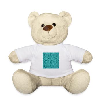 Chinese pattern - Teddy Bear - white - Front