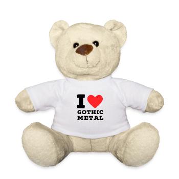 Ich liebe Gothic Metal - Teddy - Weiß - Vorne