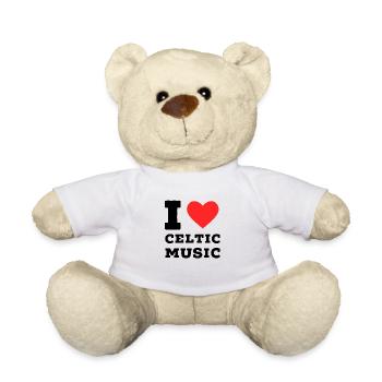 I love celtic music - Teddy Bear - white - Front