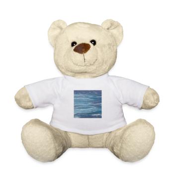 Ocean sea art - Teddy Bear - white - Front