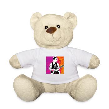 Gitarrist Pop Art - Teddy - Weiß - Vorne