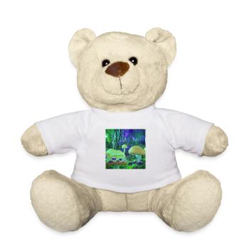 Forêt psychédélique magique - Nounours - blanc - Devant
