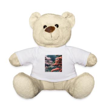 Un jardin japonais naturel - Nounours - blanc - Devant