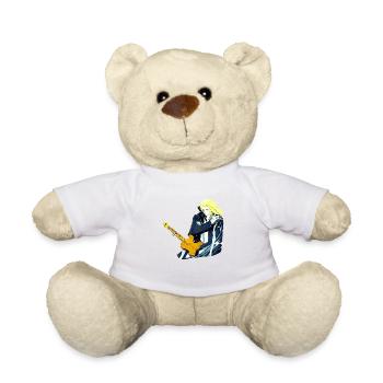 Typ mit Gitarre - Teddy - Weiß - Vorne