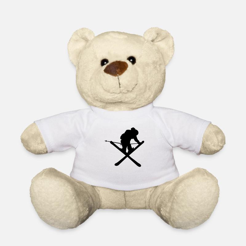 Ski, ski, ski acrobatique - Nounours - blanc