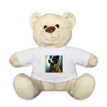 The Universe Dog - Teddy Bear - white - Front