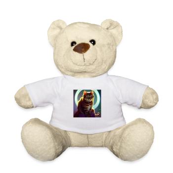 The Universe Cat - Teddy Bear - white - Front
