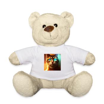 The Universe Cat - Teddy Bear - white - Front