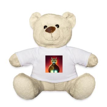 The Universe Cat - Teddy Bear - white - Front