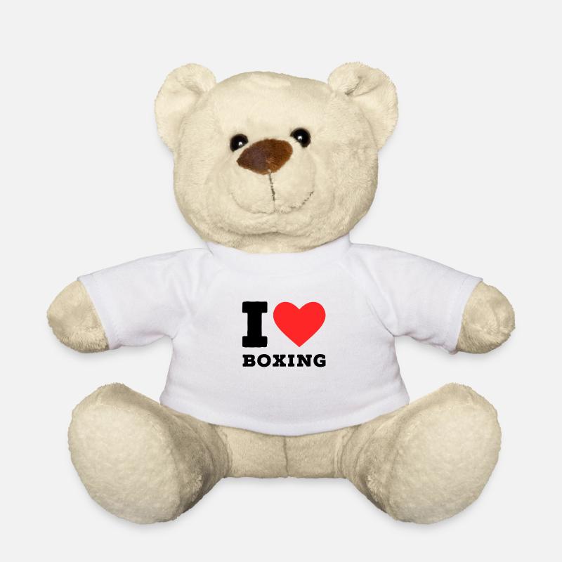I Iove boxing - Teddy Bear - white