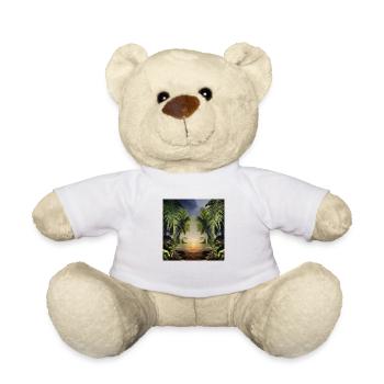 Jungle artwork - Teddy Bear - white - Front