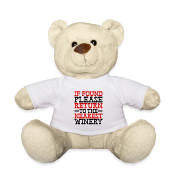 If Found Please Return To The Nearest Winery - Teddy - Weiß - Vorne