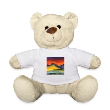 Aquarell Berg - Teddy - Weiß - Vorne
