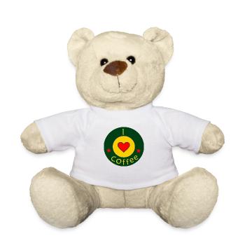 I love Coffee - Teddy Bear - white - Front