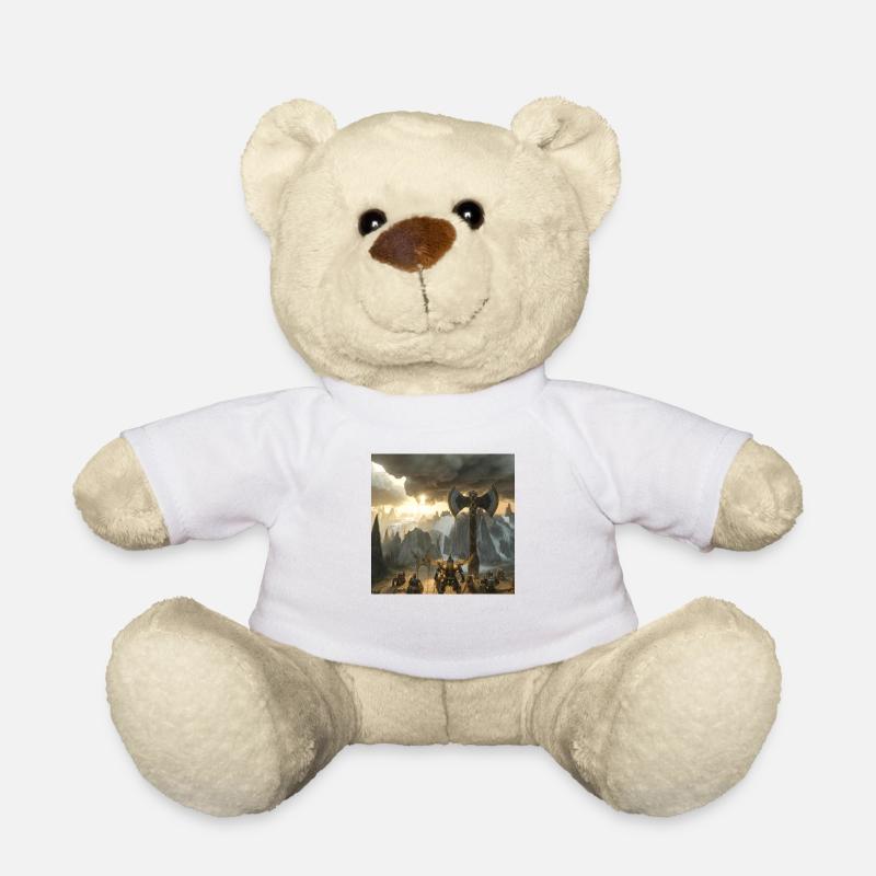 Wikingermalerei - Teddy - Weiß