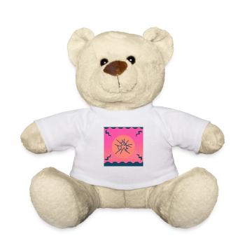 Sonne mit zerbrochenem Glas - Teddy - Weiß - Vorne