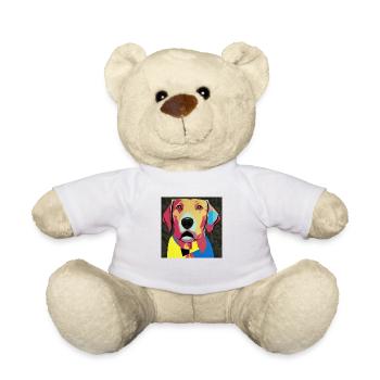 Teckel Pop Art - Nounours - blanc - Devant