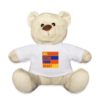 Mr steal your heart - Teddy Bear - white - Front