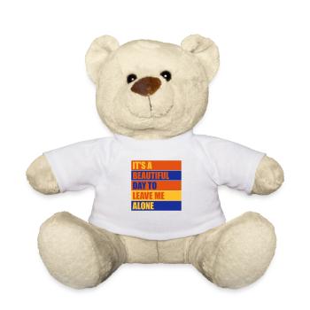 Journée Laissez-moi tranquille - Nounours - blanc - Devant