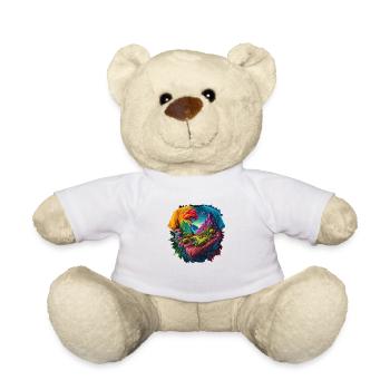 Chemise surréaliste dans une chemise - Nounours - blanc - Devant