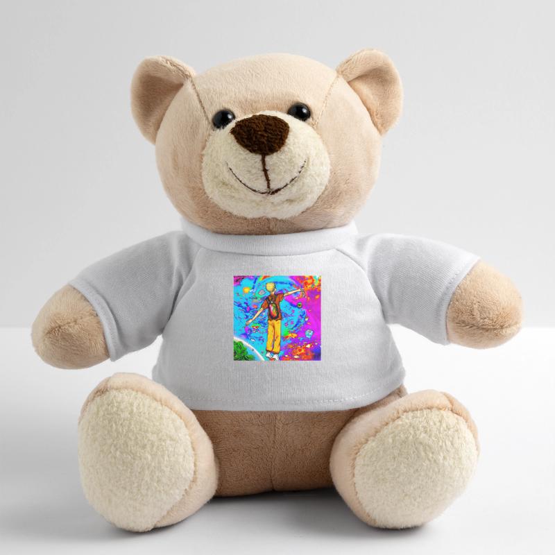 Glücklicher Junge Teddy