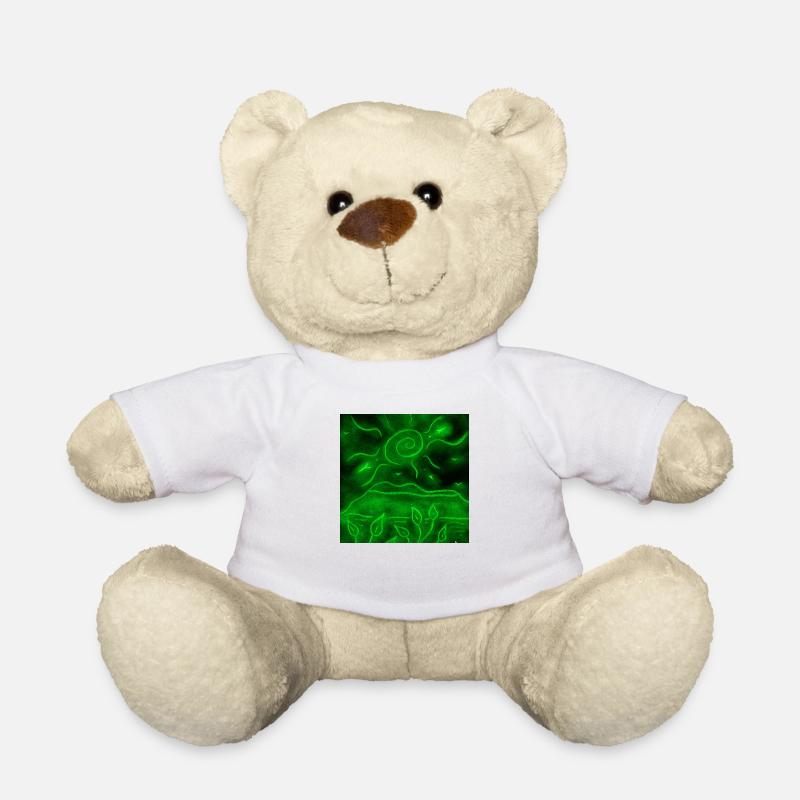 PAYSAGE NOCTURNE VERT - Nounours - blanc