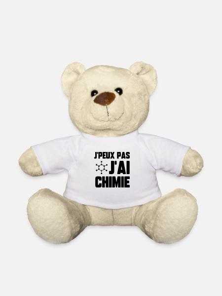 J’peux pas j’ai chimie - Nounours - blanc