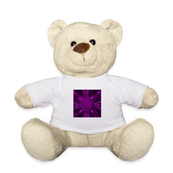 SONNIGES LILA MANDALA - Teddy - Weiß - Vorne