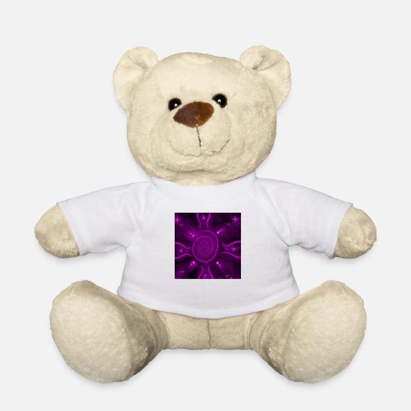 MANDALA POURPRE ENSOLEILLÉ - Nounours - blanc