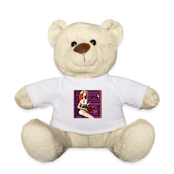 Fille de la musique - Nounours - blanc - Devant