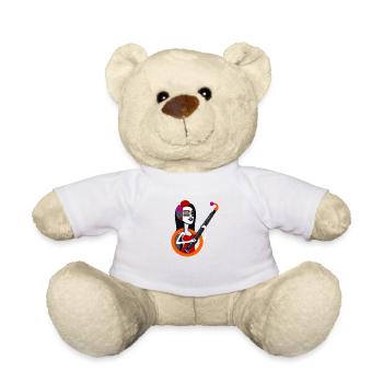 Fille de la musique - Nounours - blanc - Devant