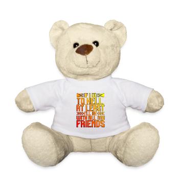 Au moins, je serai avec tous mes amis 2 - Nounours - blanc - Devant