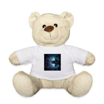 Fairy tale forest shooting stars moon lake - Teddy - Weiß - Vorne